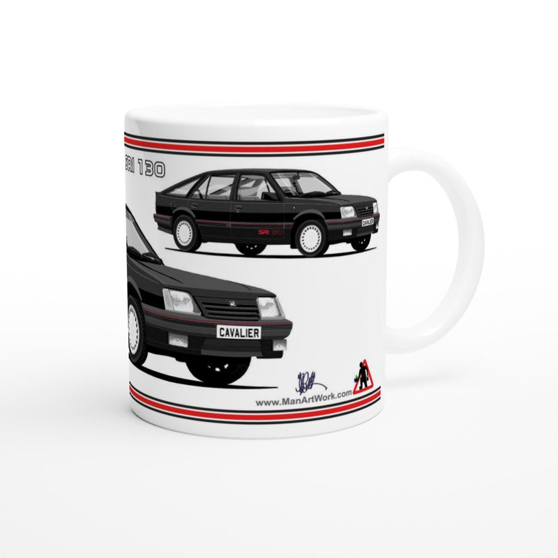 Vauxhall Cavalier Mk2c Hatchback SRi 130 in Black Art Mug
