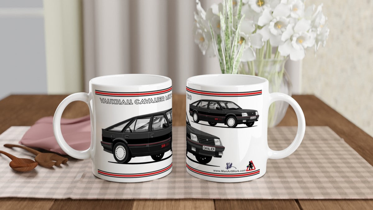 Vauxhall Cavalier Mk2c Hatchback SRi 130 in Black Art Mug