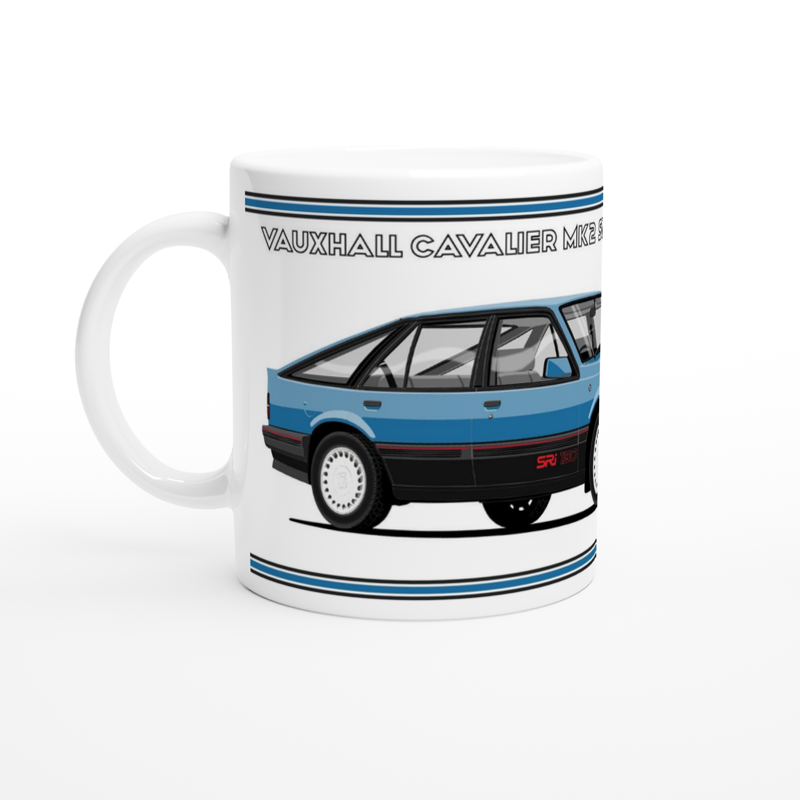 Vauxhall Cavalier Mk2c Hatchback SRi 130 in Blue Art Mug