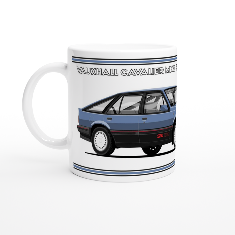 Vauxhall Cavalier Mk2c Hatchback SRi 130 in Mid-Blue Art Mug