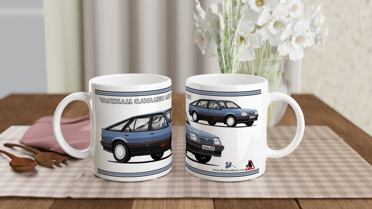 Vauxhall Cavalier Mk2c Hatchback SRi 130 in Mid-Blue Art Mug