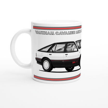 Vauxhall Cavalier Mk2c Hatchback SRi 130 in White Art Mug