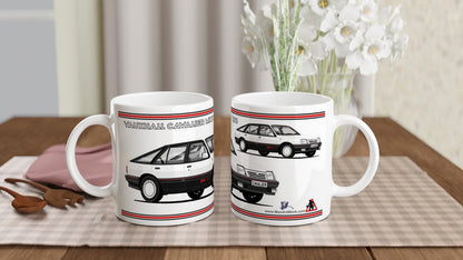 Vauxhall Cavalier Mk2c Hatchback SRi 130 in White Art Mug