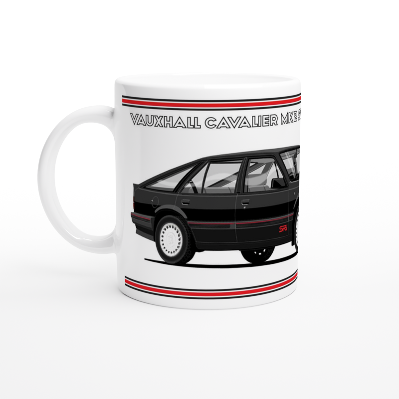 Vauxhall Cavalier Mk2c Hatchback SRi in Black Art Mug