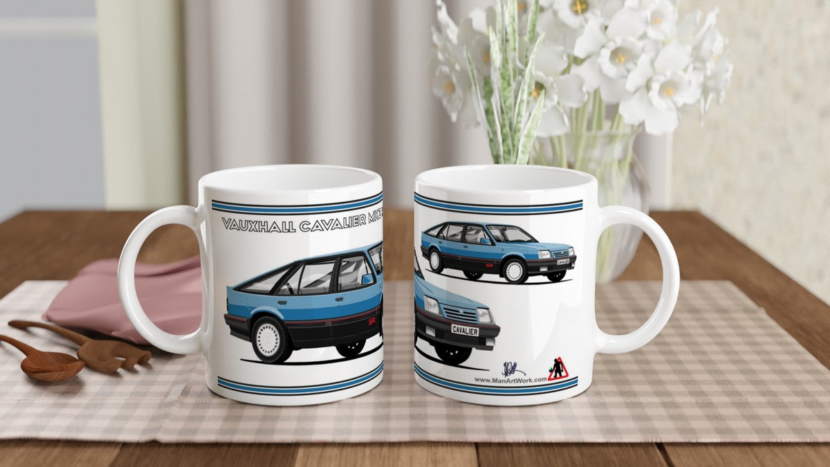 Vauxhall Cavalier Mk2c Hatchback SRi in Blue Art Mug