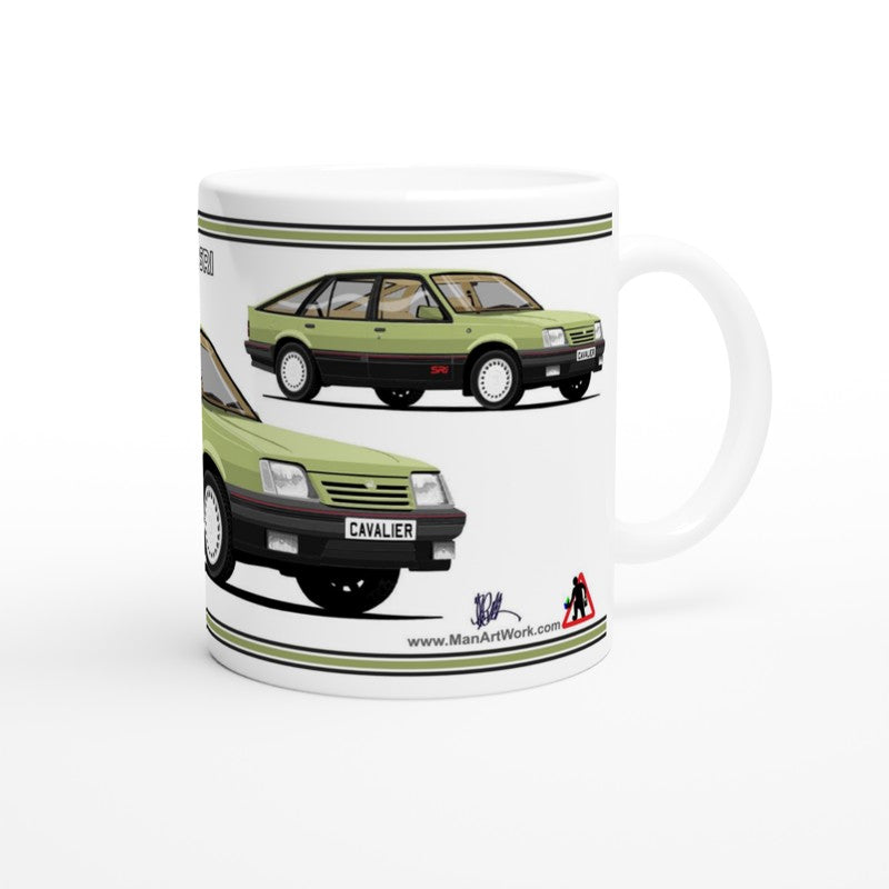 Vauxhall Cavalier Mk2c Hatchback SRi in Green Art Mug