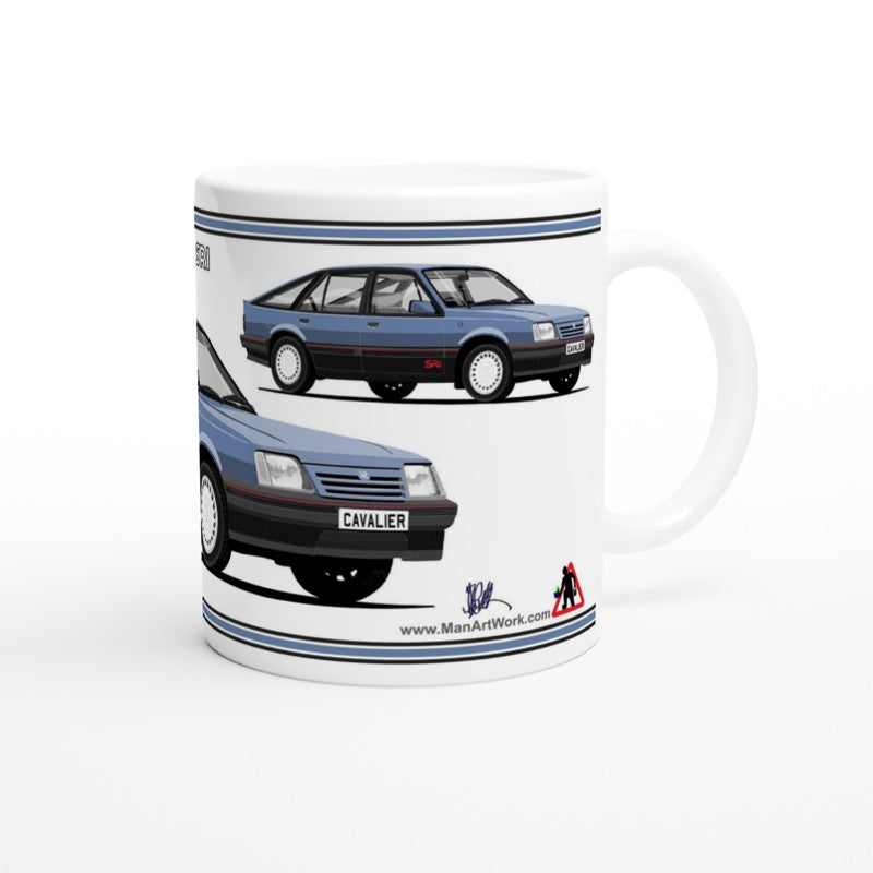 Vauxhall Cavalier Mk2c Hatchback SRi in Mid-Blue Art Mug
