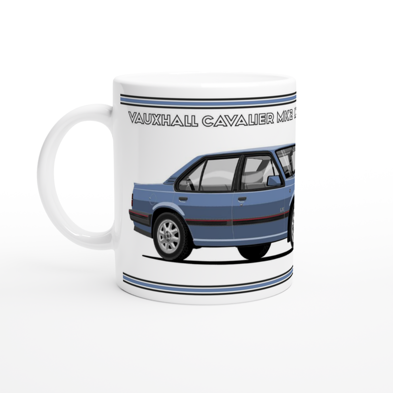 Vauxhall Cavalier Mk2c Saloon LX in Blue Art Mug