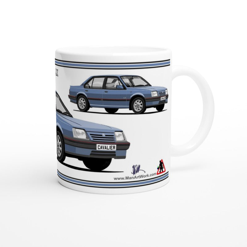 Vauxhall Cavalier Mk2c Saloon LX in Blue Art Mug