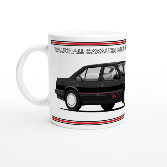 Vauxhall Cavalier Mk2c Saloon SRi 130 in Black Art Mug