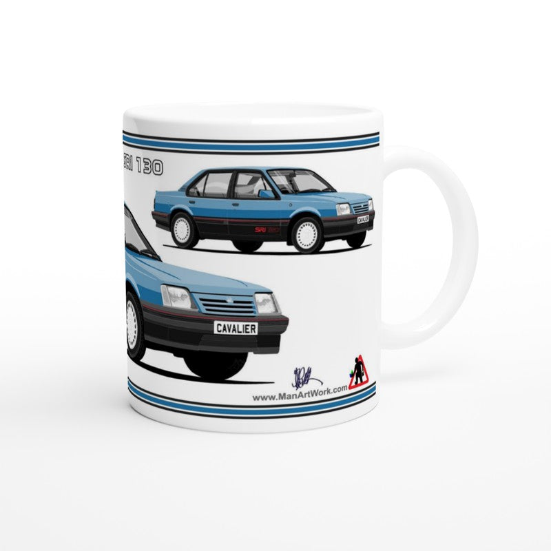 Vauxhall Cavalier Mk2c Saloon SRi 130 in Blue Art Mug
