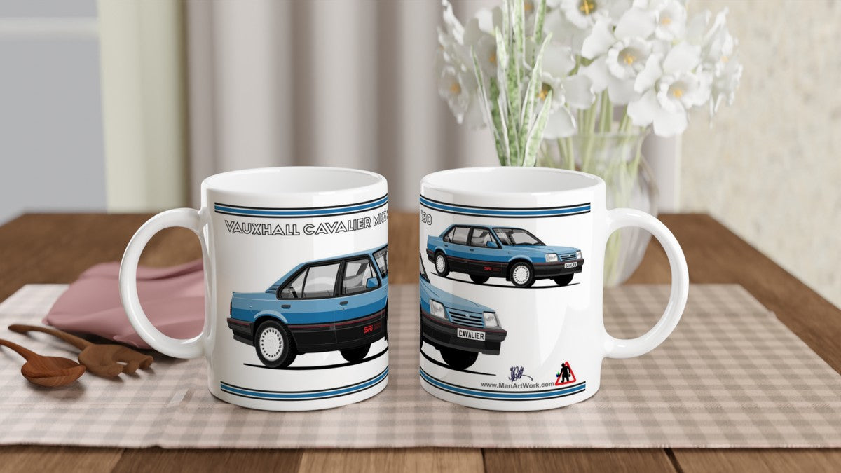 Vauxhall Cavalier Mk2c Saloon SRi 130 in Blue Art Mug