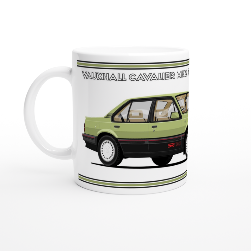 Vauxhall Cavalier Mk2c Saloon SRi 130 in Green Art Mug