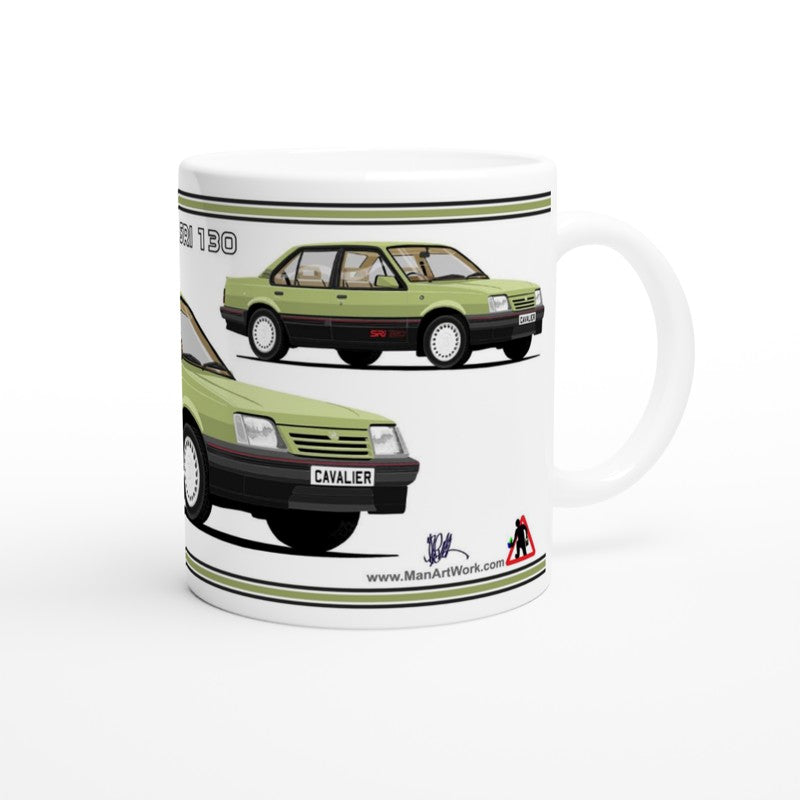 Vauxhall Cavalier Mk2c Saloon SRi 130 in Green Art Mug