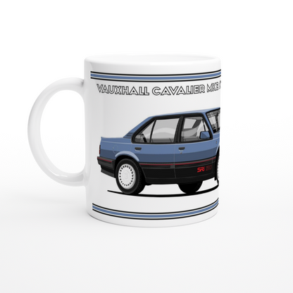 Vauxhall Cavalier Mk2c Saloon SRi 130 in Mid-Blue Art Mug