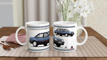 Vauxhall Cavalier Mk2c Saloon SRi 130 in Mid-Blue Art Mug