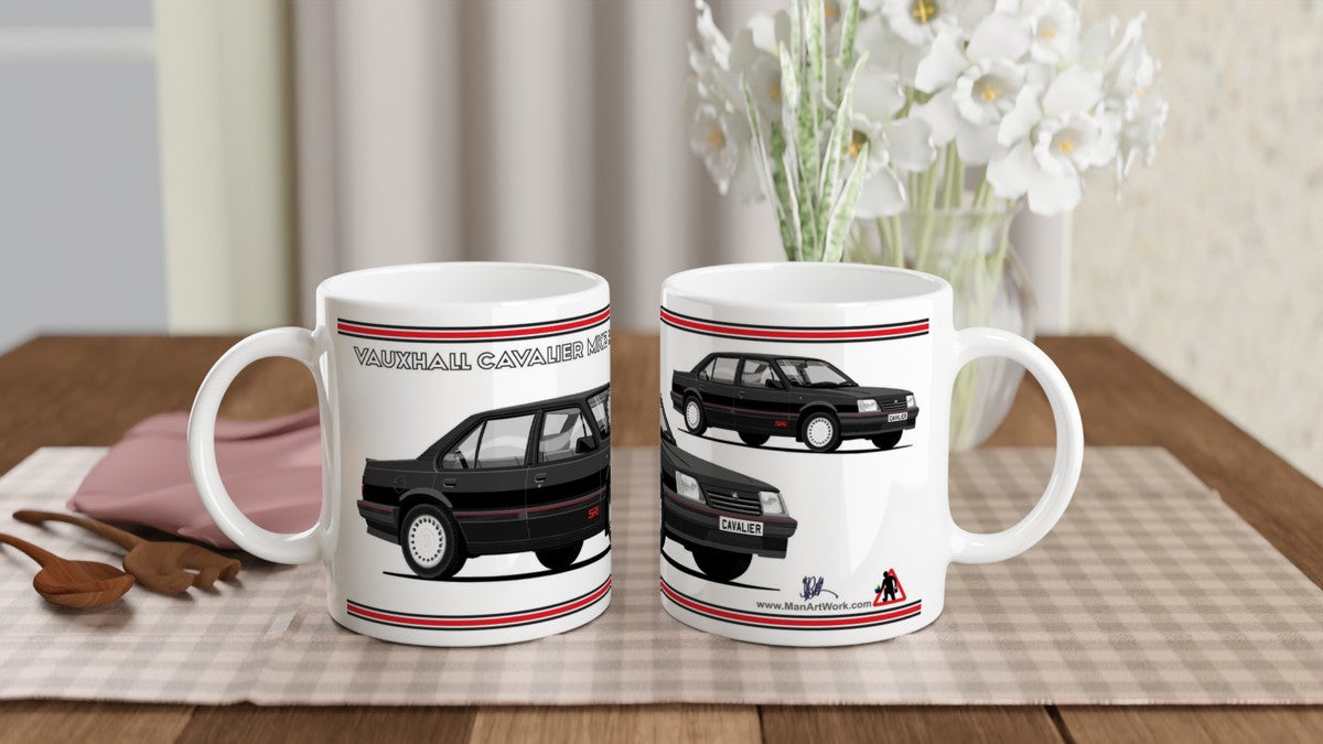 Vauxhall Cavalier Mk2c Saloon SRi in Black Art Mug