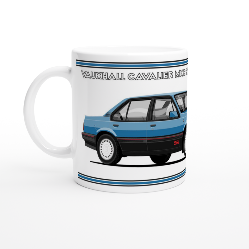 Vauxhall Cavalier Mk2c Saloon SRi in Blue Art Mug