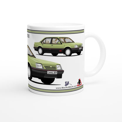 Vauxhall Cavalier Mk2c Saloon SRi in Green Art Mug