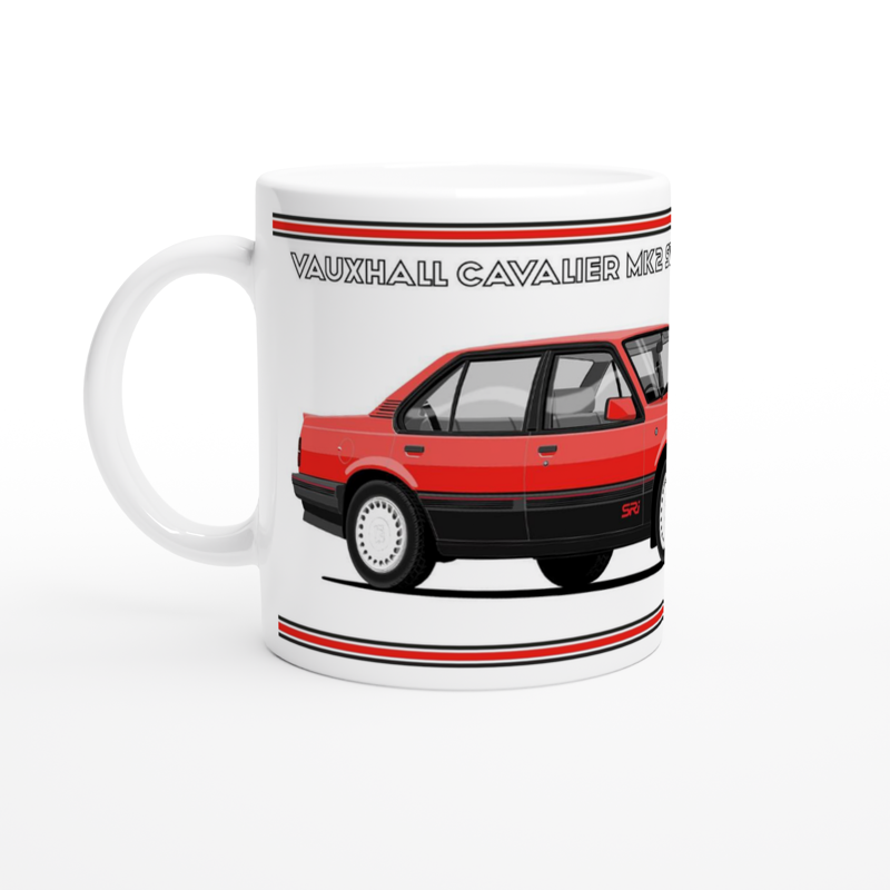Vauxhall Cavalier Mk2c Saloon SRi in Red Art Mug