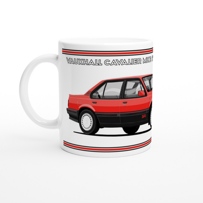 Vauxhall Cavalier Mk2c Saloon SRi in Red Art Mug