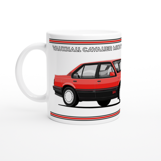 Vauxhall Cavalier Mk2c Saloon SRi in Red Art Mug
