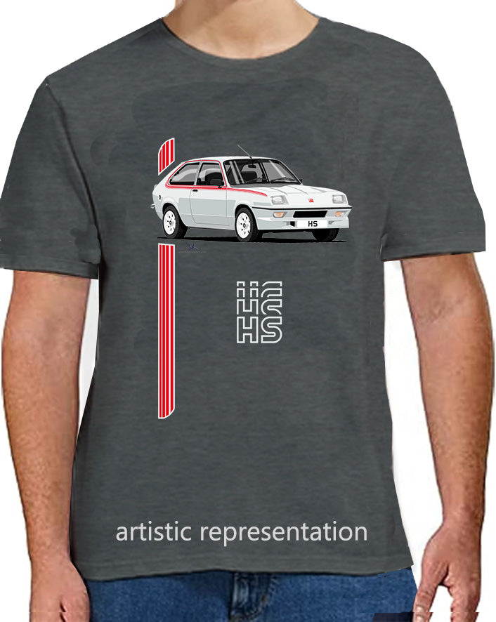 Vauxhall Chevette HS on Grey T Shirt