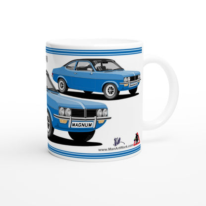 Vauxhall Firenza/Magnum in Blue Art Mug