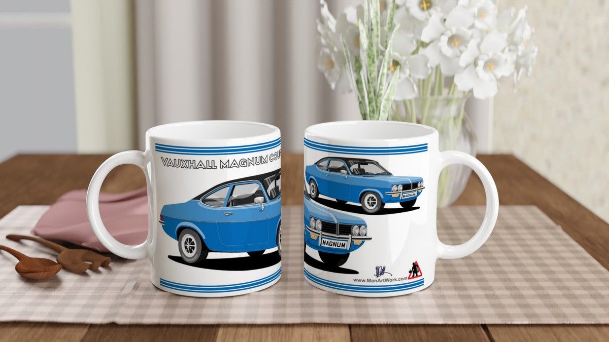 Vauxhall Firenza/Magnum in Blue Art Mug