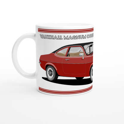 Vauxhall Firenza/Magnum in Dark Red Art Mug