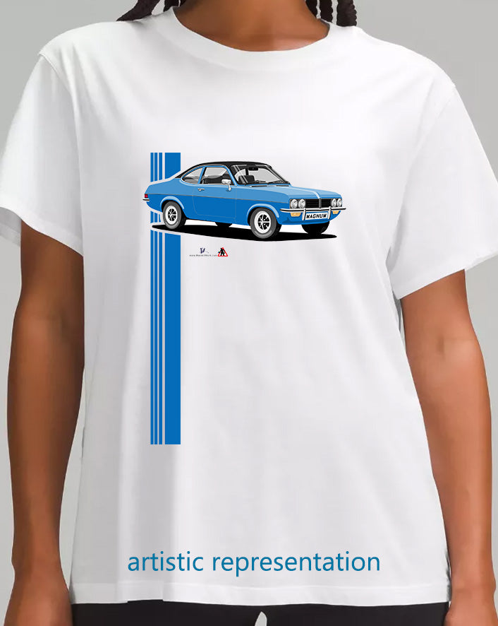 Vauxhall Firenza-Magnum Blue art T Shirt