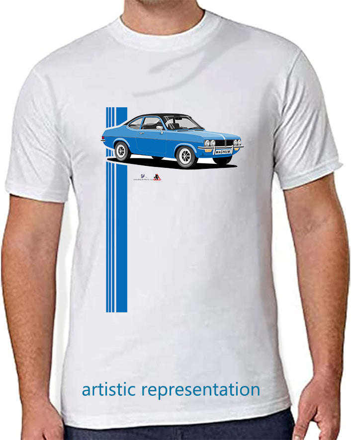 Vauxhall Firenza-Magnum Blue art T Shirt