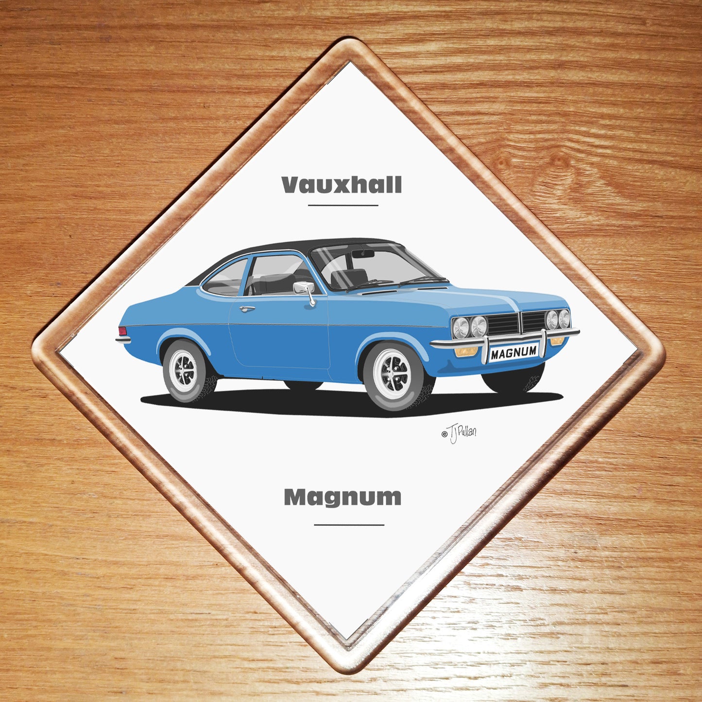 Vauxhall Magnum Coupe (Firenza) in Blue art Coaster