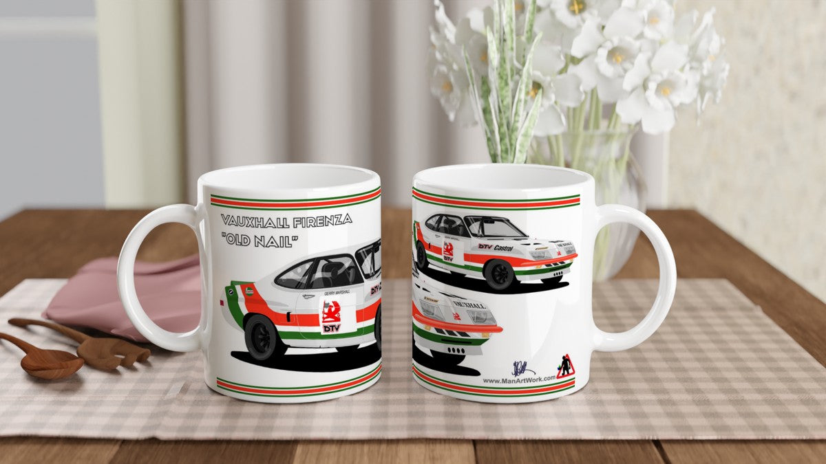 Vauxhall Firenza "Old Nail" touring car Art Mug