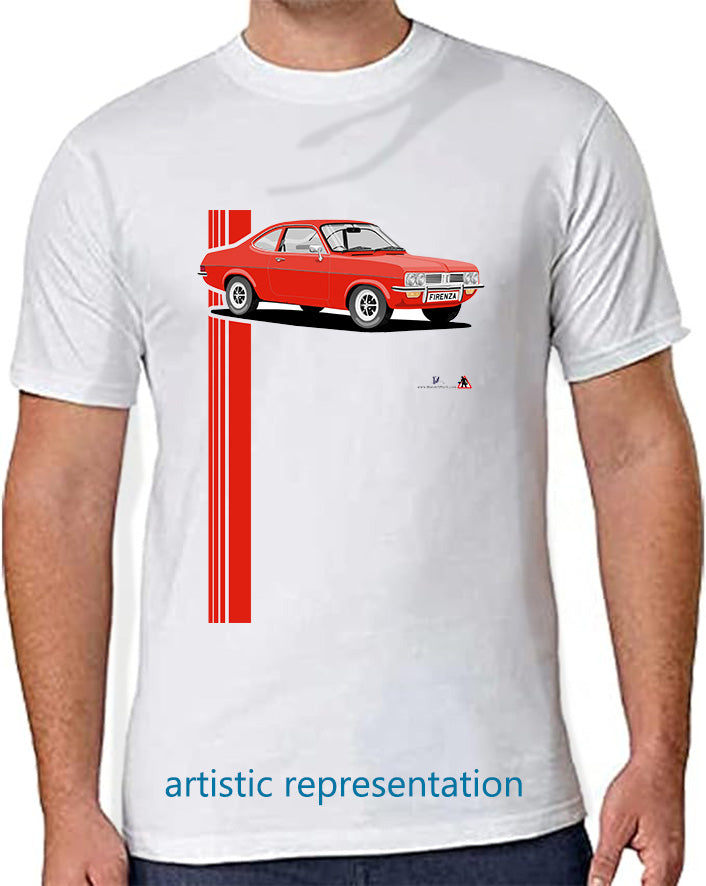 Vauxhall Firenza SL in Red art T Shirt