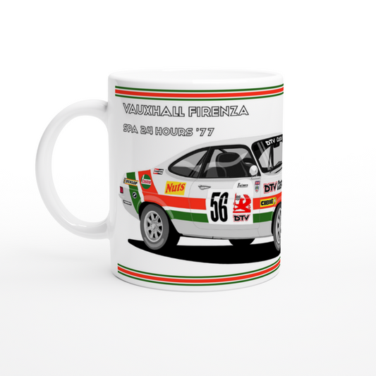 Vauxhall Firenza Spa 24 Hours touring car Art Mug