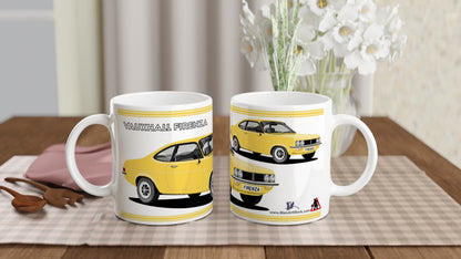 Vauxhall Firenza-Magnum Coupe in Yellow Art Mug