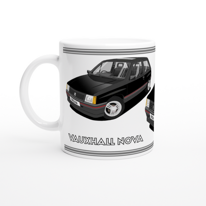 Vauxhall Nova black art Mug