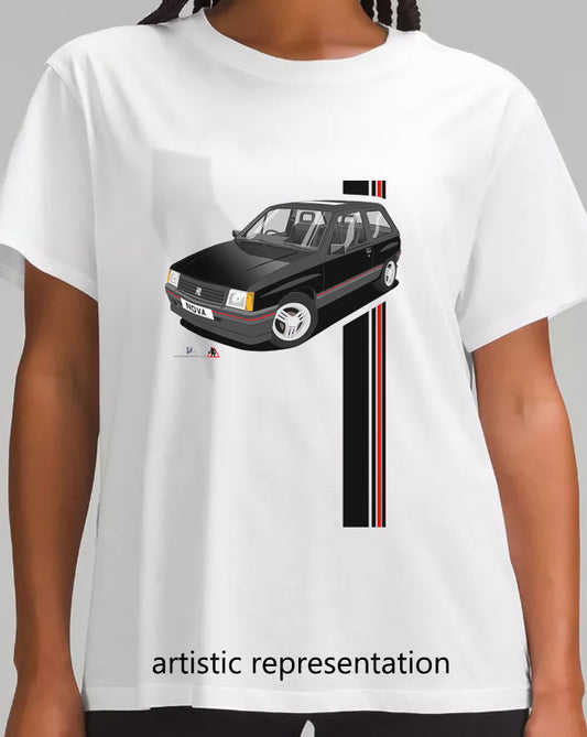 Vauxhall Nova in Black T Shirt