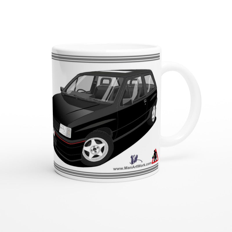 Vauxhall Nova Facelift in Black art Mug