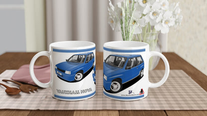 Vauxhall Nova Facelift in Blue art Mug