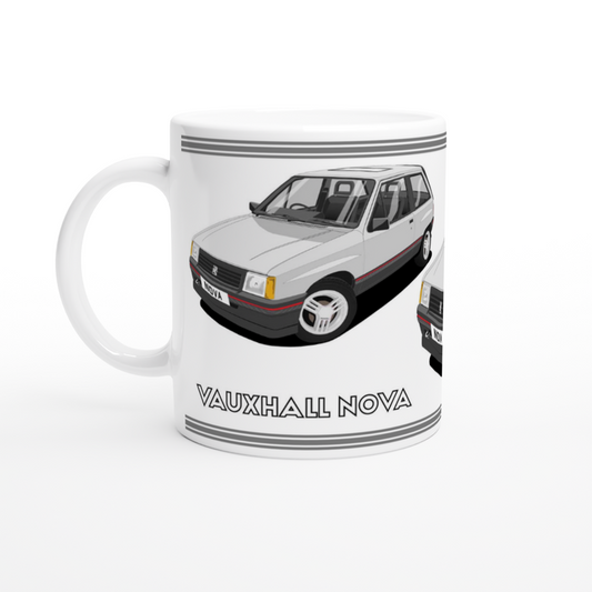 Vauxhall Nova Silver art Mug