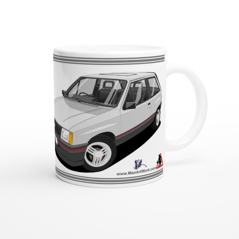 Vauxhall Nova Silver art Mug