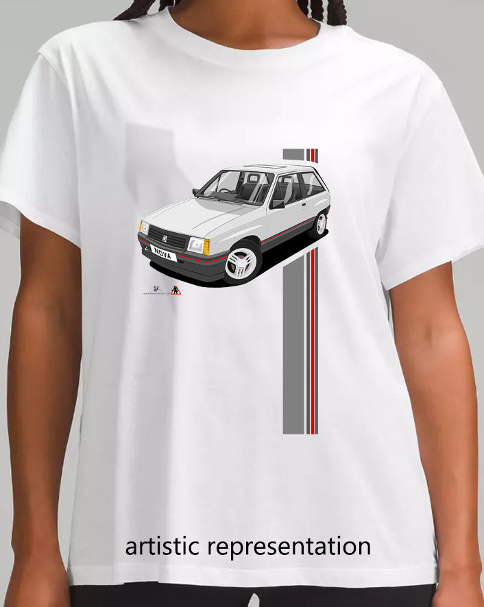 Vauxhall Nova in Silver T Shirt