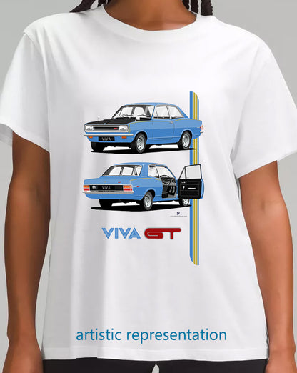 Vauxhall Viva HB GT Mk1 in Blue T Shirt