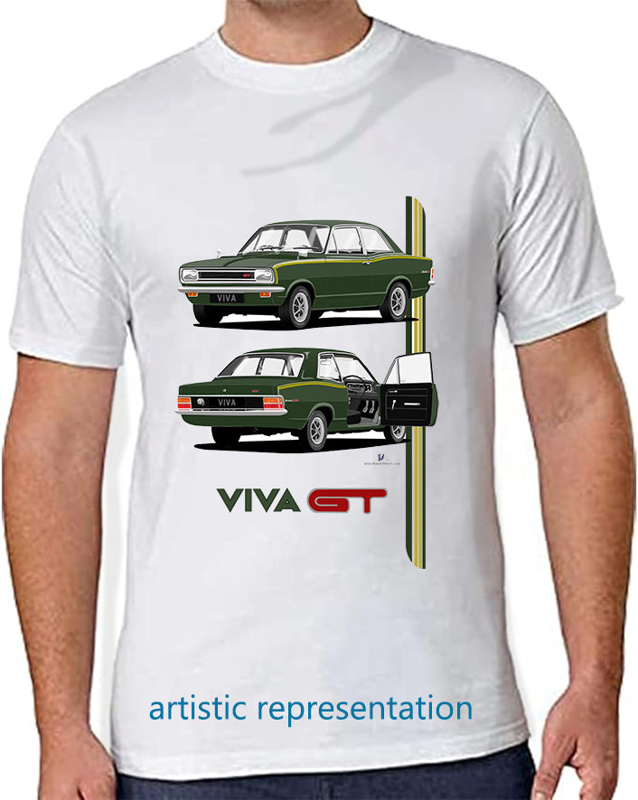 Vauxhall Viva HB GT in Green T Shirt