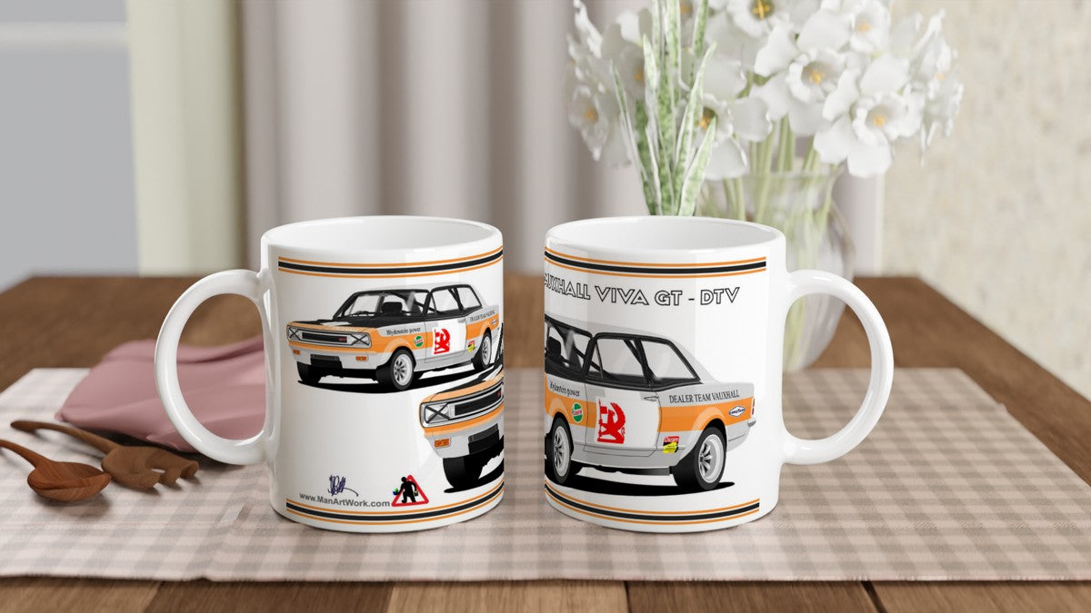 Vauxhall Viva GT DTV Touring Car Art Mug