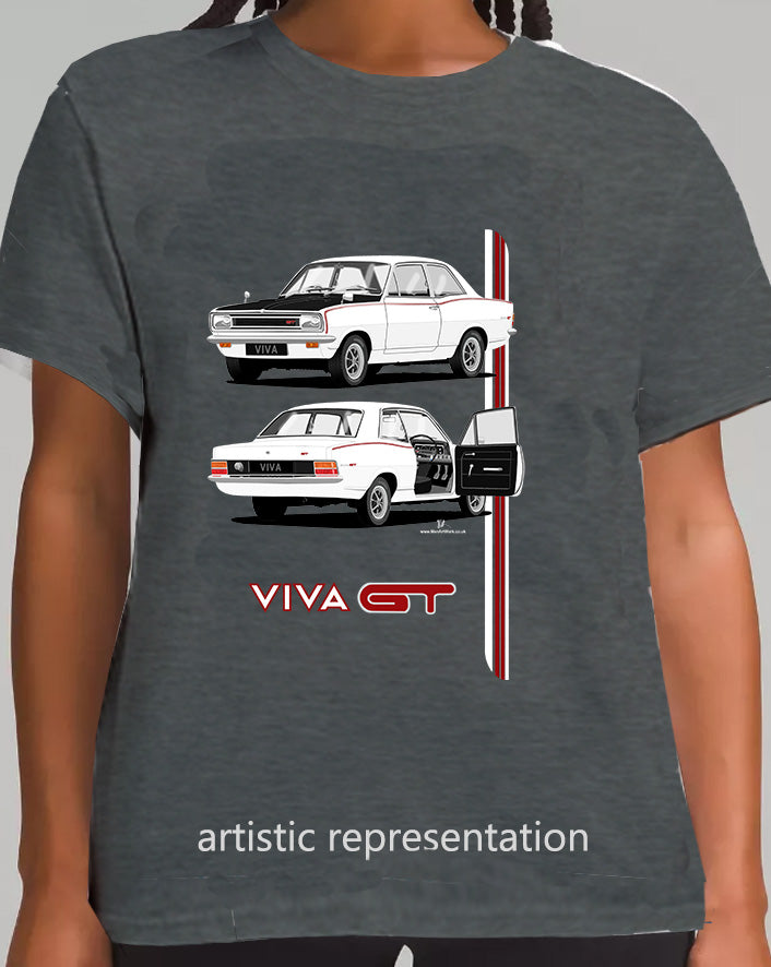 Vauxhall Viva HB GT Mk1 (Rostyles) in White T Shirt