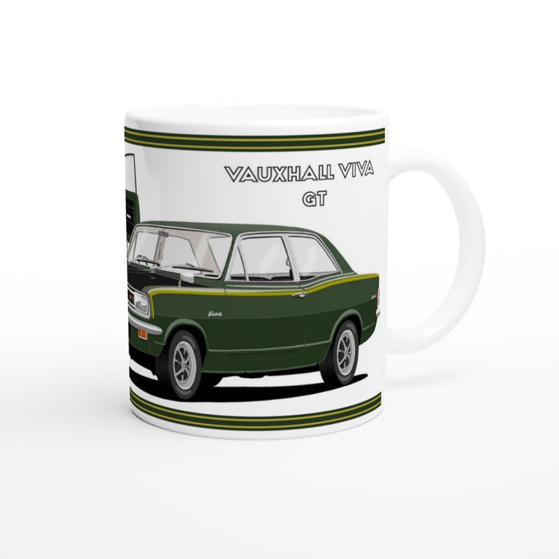 Vauxhall Viva HB GT in Green Car Mug