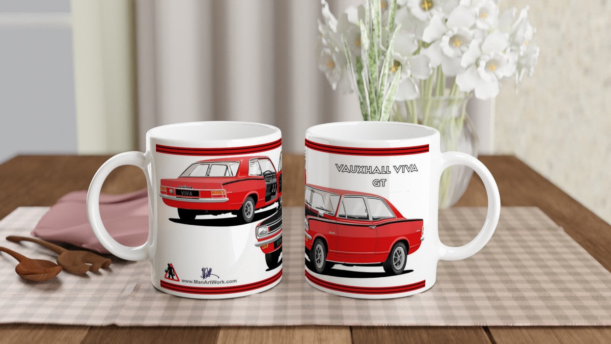 Vauxhall Viva HB GT in Red & Black Car Mug